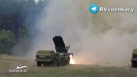 Russian BM-27 Uragan "Hurricane" MLRS Sending A Cluster Of Ukrainian Bandera Militants To Hell🔥