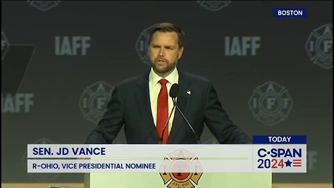 JD Vance Speaks at Firefighters Union Convention in Boston