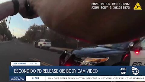 Escondido police release bodycam video of OIS