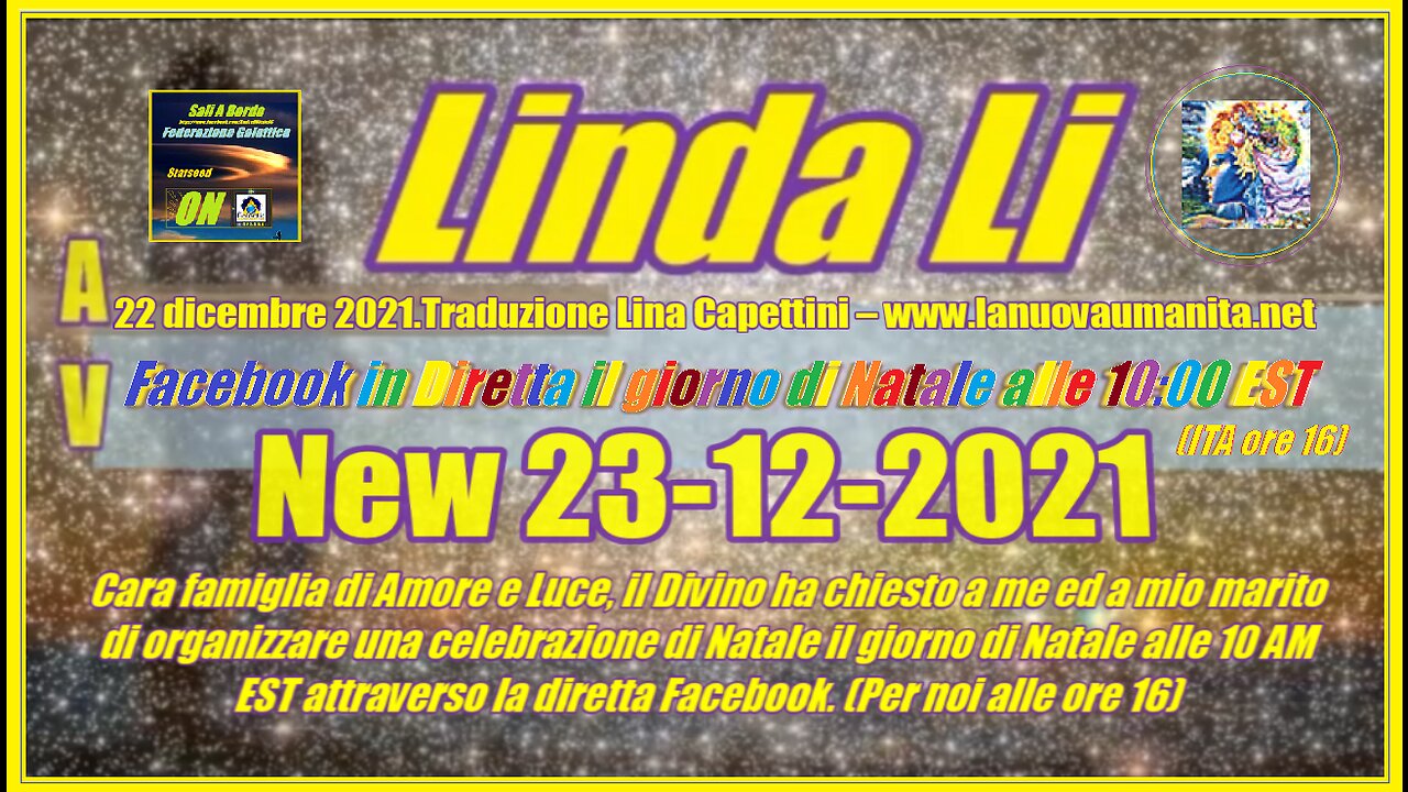 Linda Li - Facebook in Diretta il giorno di Natale alle 1000 EST.