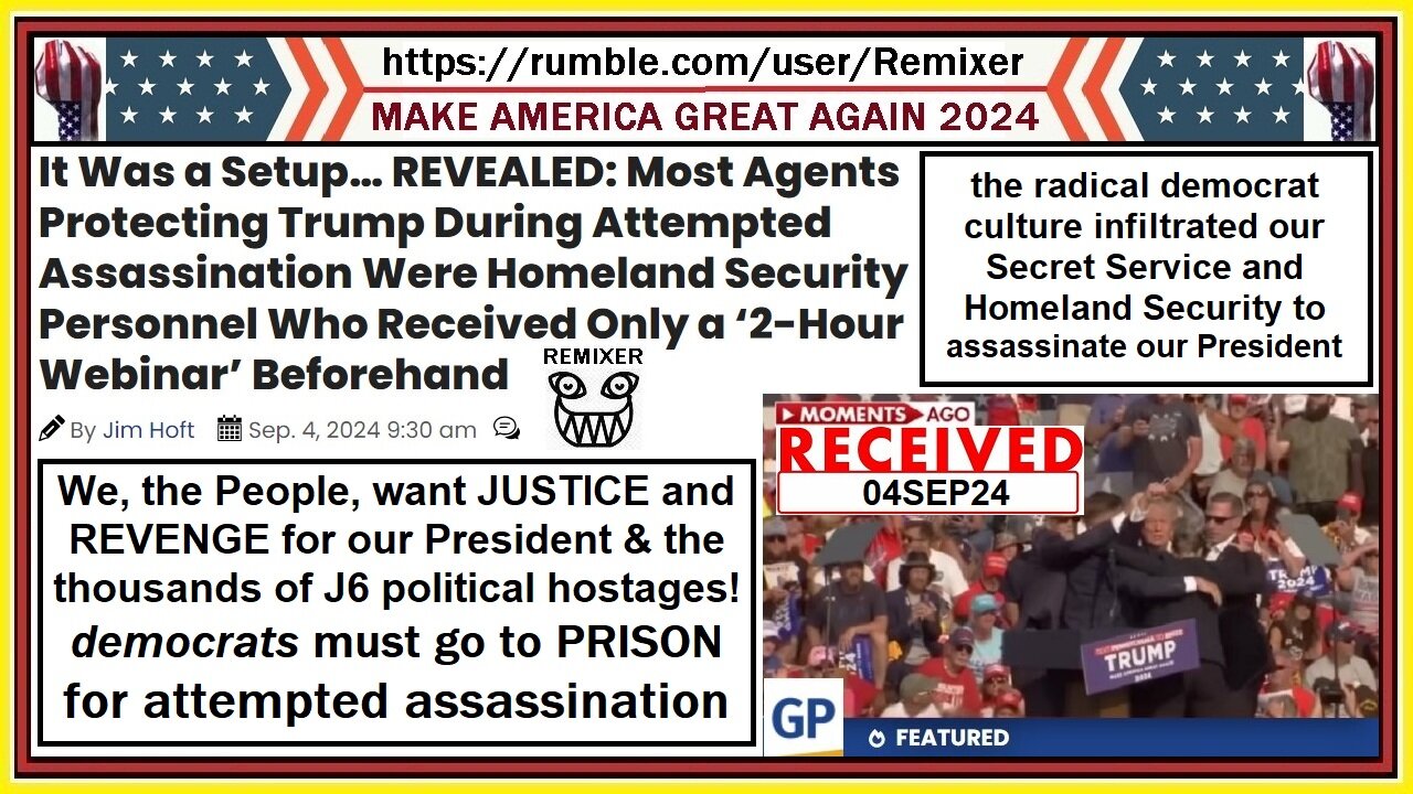It Was a Setup the attempted assassination of our President