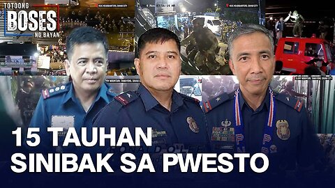 15 opisyal at tauhan ng PNP PRO 11, SAF at CIDG, sinibak na sa pwesto