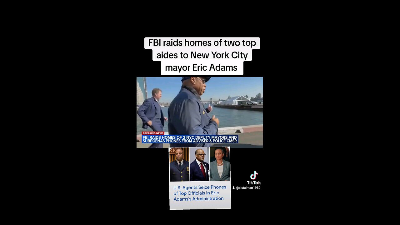 FBI raids homes of two top aides to New York mayor Eric Adams