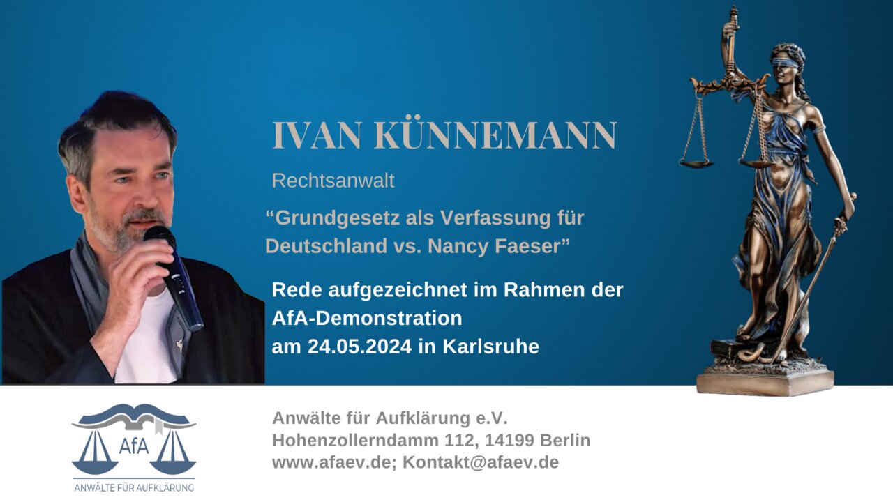 Ivan Künnemann: Grundgesetz als Verfassung für Deutschland vs. Nancy Faeser