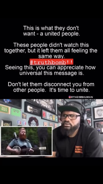 this is what they dont want- a united people