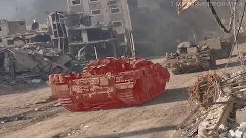 New footage of the hunt for Israeli armored vehicles of Hamas militants with grenade launchers