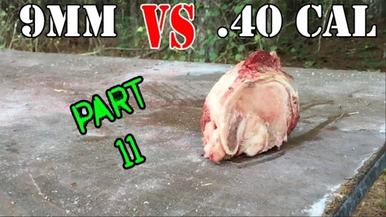 9mm vs 40 cal: Bone Test