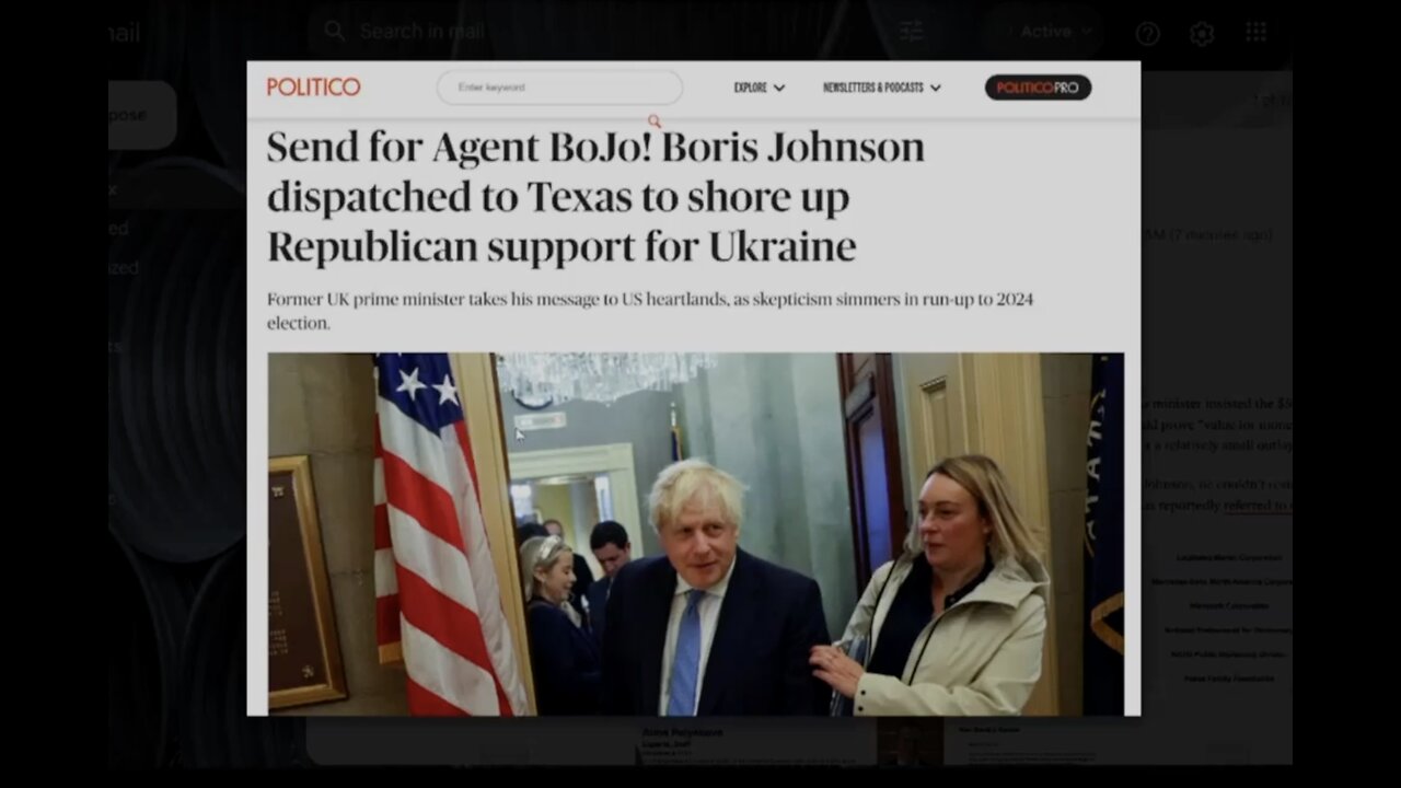 Are The Warmongers Getting Nervous? Boris Johnson visits Texas to Lobby More Billions To Ukraine