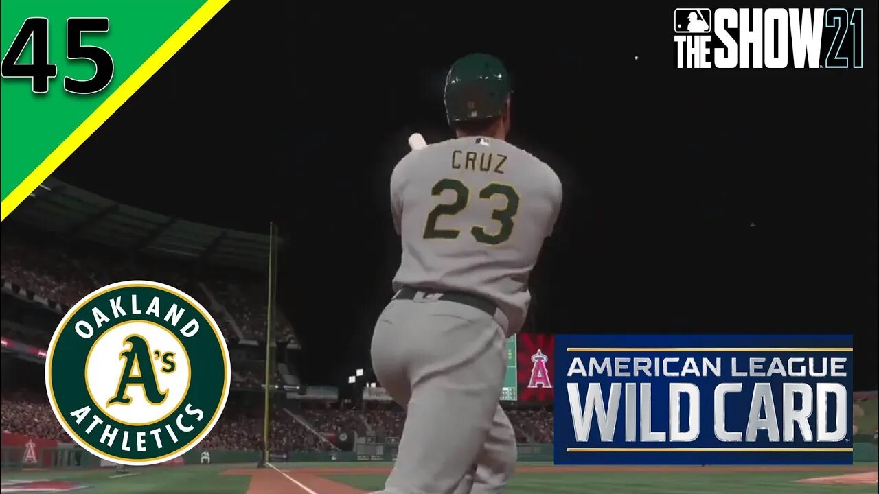 Athletics First Playoff Game vs the Angels l MLB the Show 21 [PS5] l Part 45