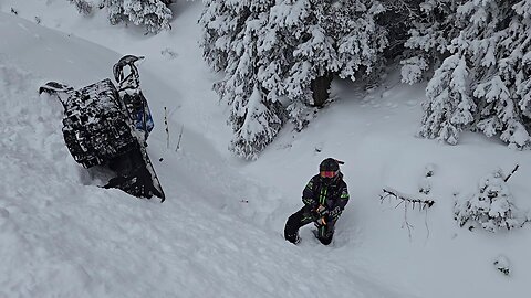 Snowmobiling Island Park Idaho in November 2024