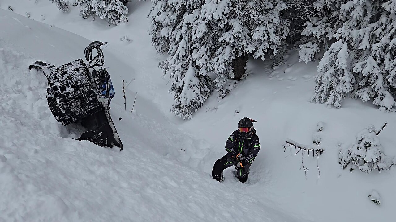 Snowmobiling Island Park Idaho in November 2024