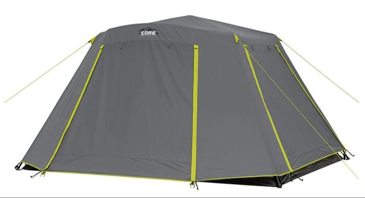 CORE 6 Person Instant Cabin Tent with Full Rainfly