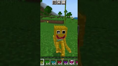 huggy wuggy no minecraft socorro🔴😱😱😱😱😱😱😱#minecraft #huggywuggy #shorts #fypシ