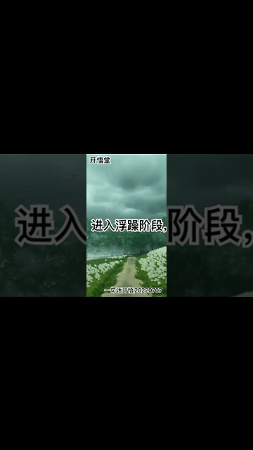 一句话开悟20220707