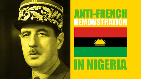 Nigerians Protest Against French President Charles de Gaulle’s Support For The Biafra Breakaway 🇳🇬🇳🇬