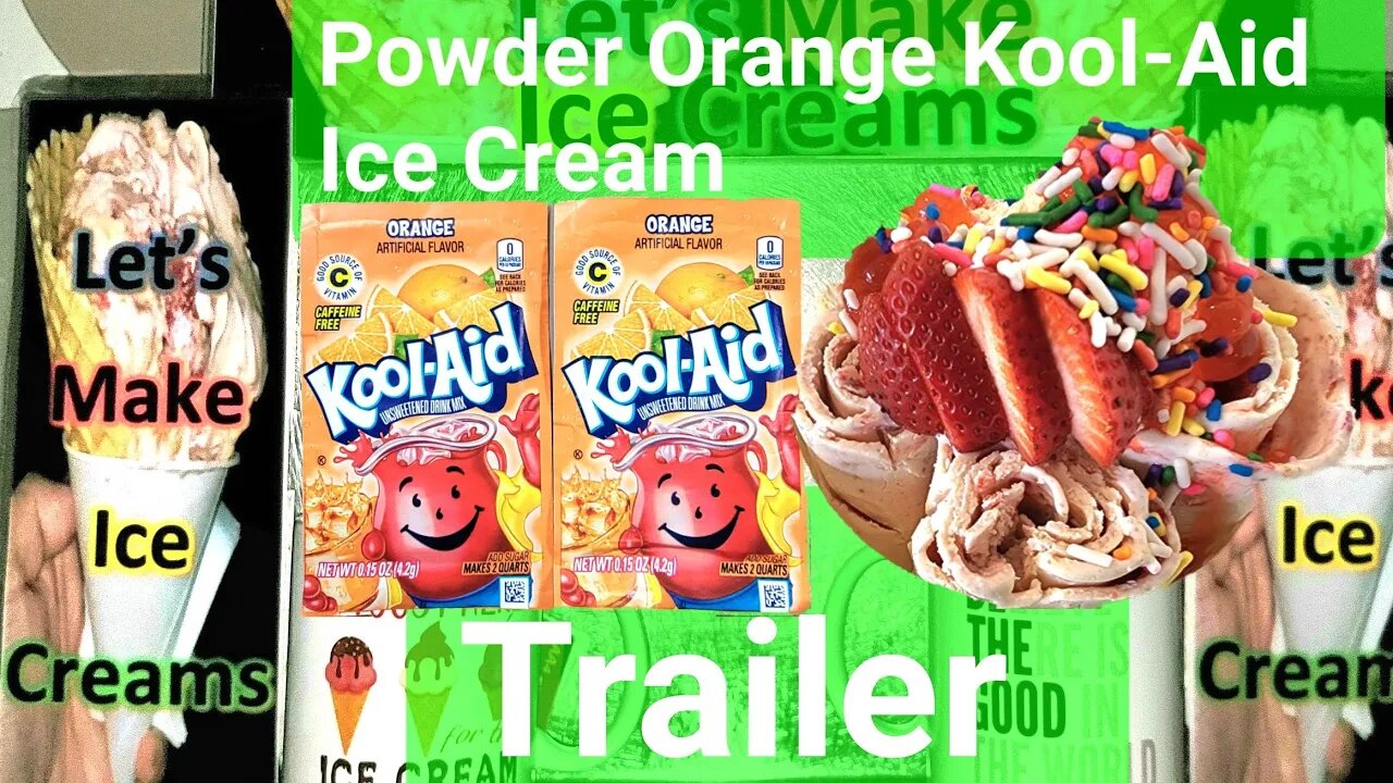 Powder Orange Kool-Aid Ice Cream Trailer