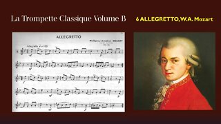 🎺🎺 La Trompette Classique Volume B - 06 (ALLEGRETTO, W.A. Mozart)