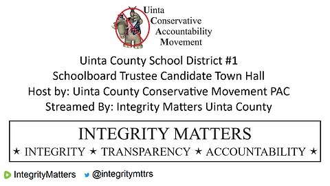 Uinta County School District #1 Board Trustee Town Hall