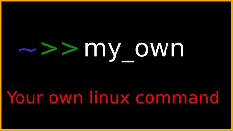 How to create your own linux command.