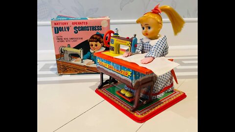 Dolly Seamstress, a toy made before Nike exported child labor to China