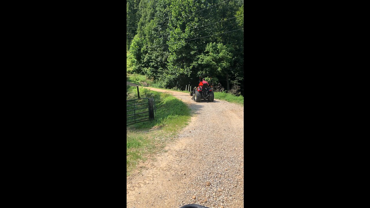 First trip up the drive