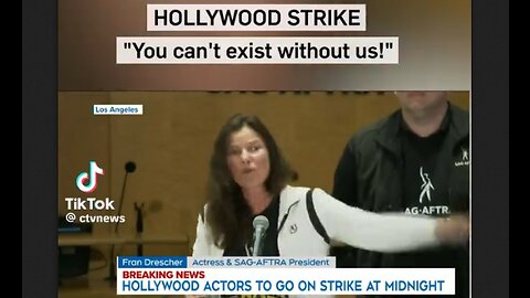 Hollywood Strikes - "You Can't Exist Without Us!" - HaloNews