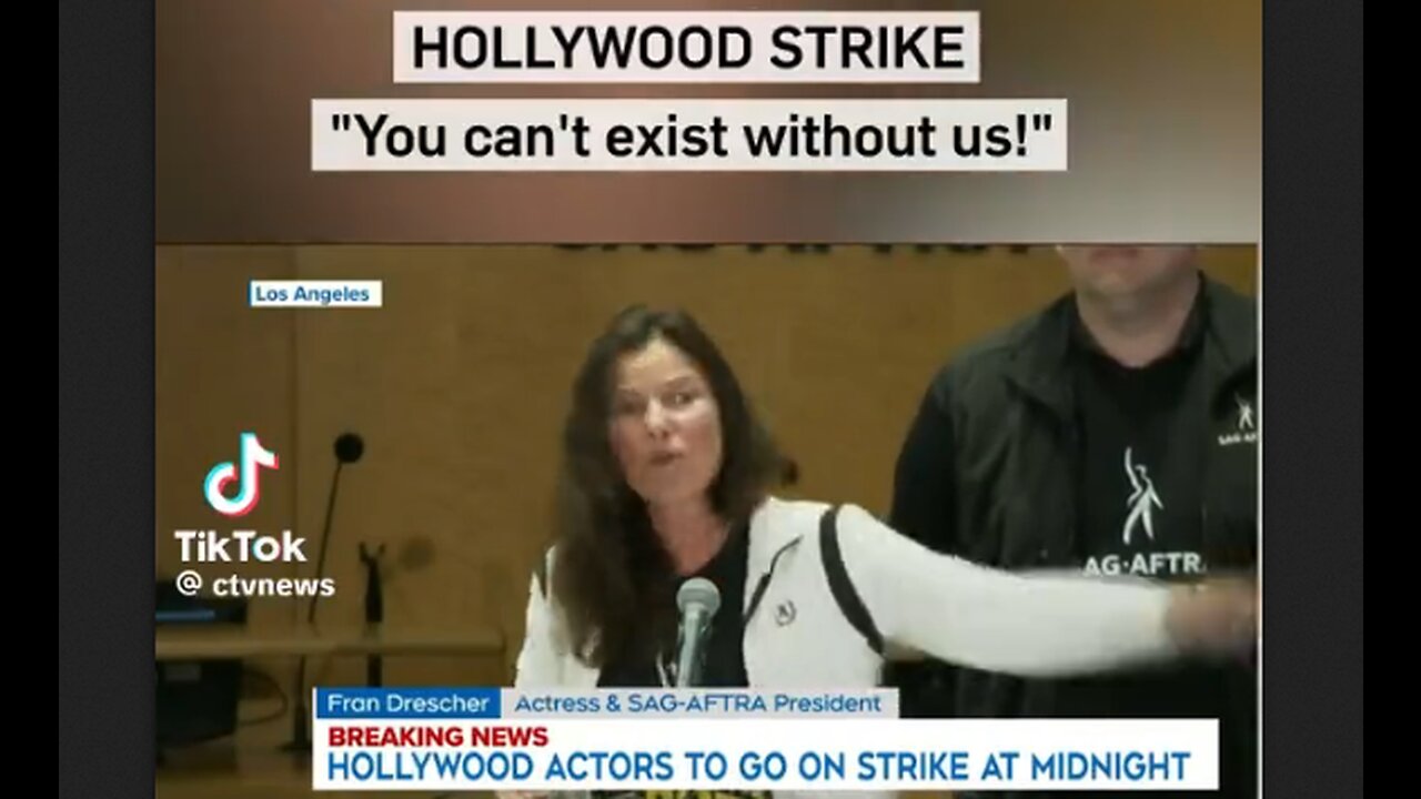 Hollywood Strikes - "You Can't Exist Without Us!" - HaloNews