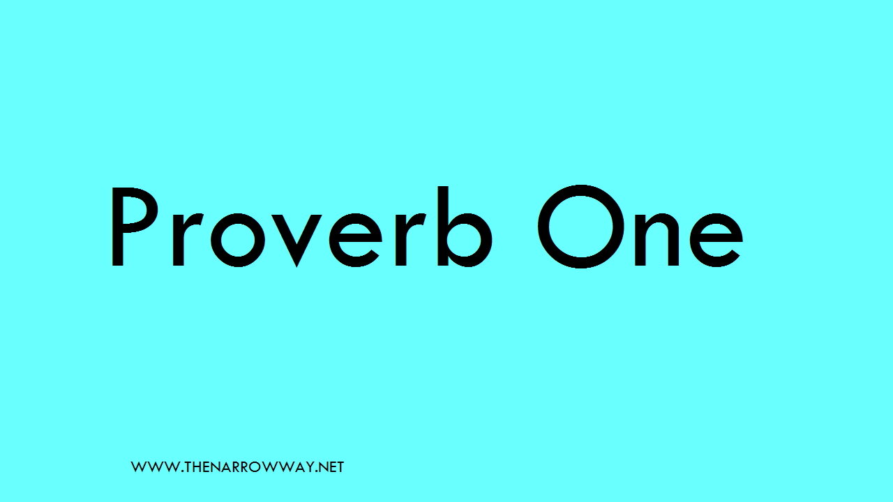 Proverb 1