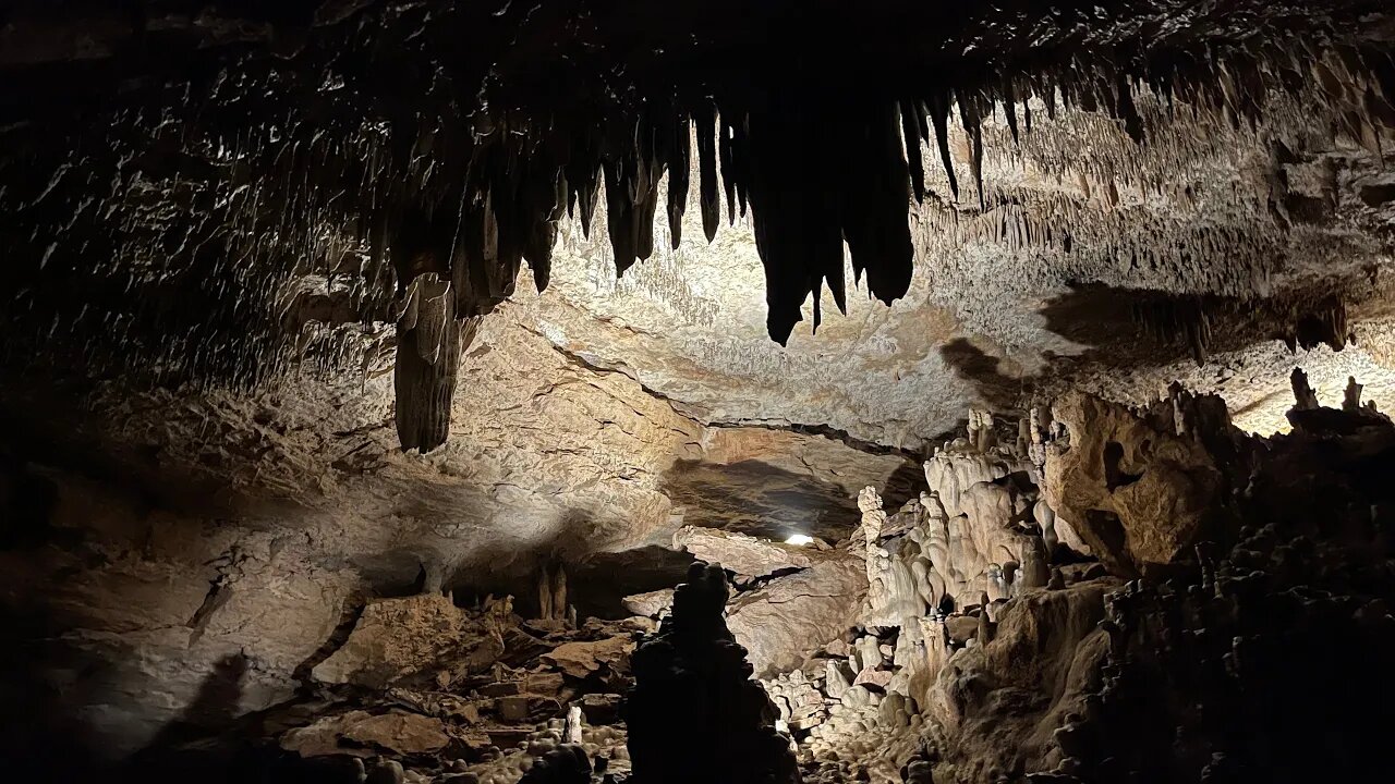 Getting truck loaded in Neosho Missouri cave.