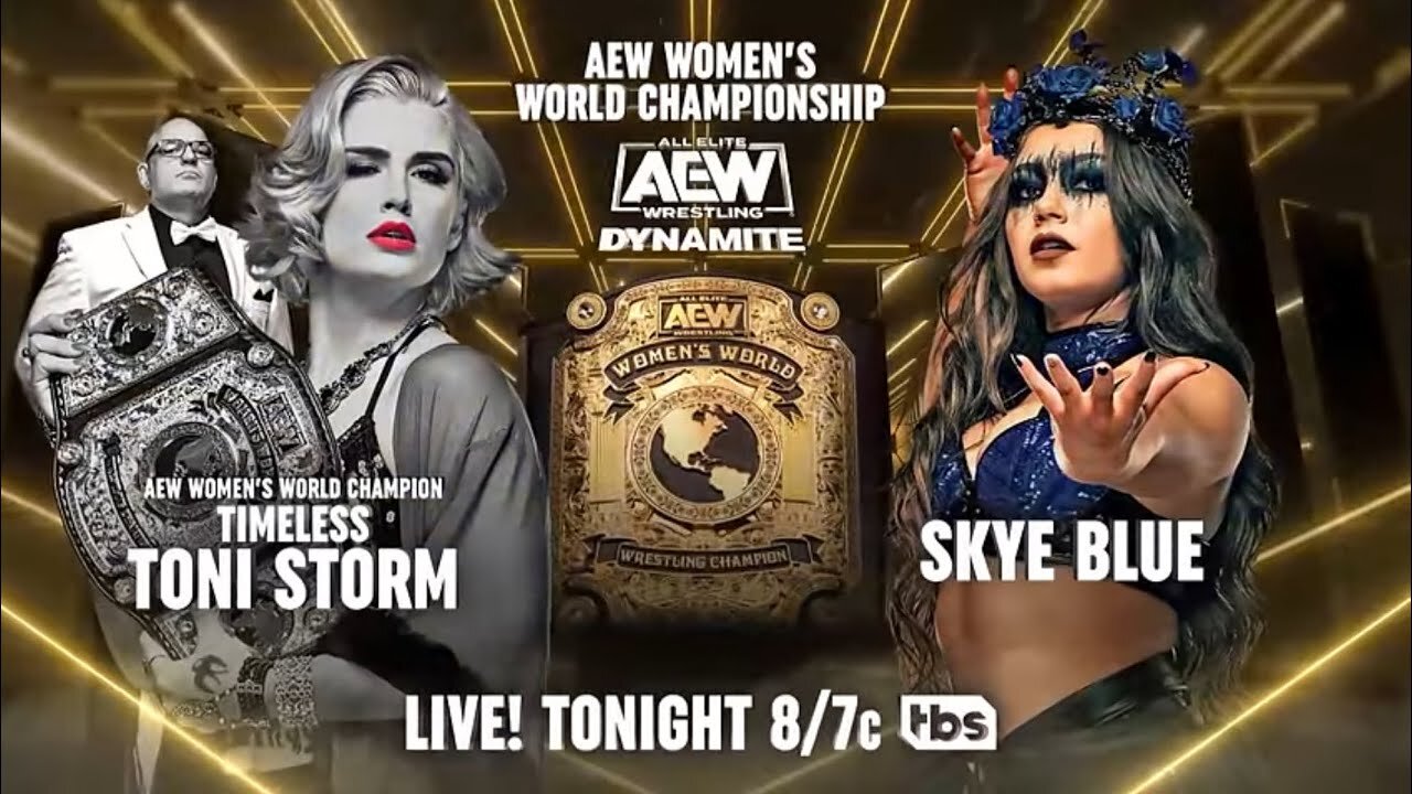 ''Timeless'' Toni Storm vs Evil Skye Blue AEW women's world title match