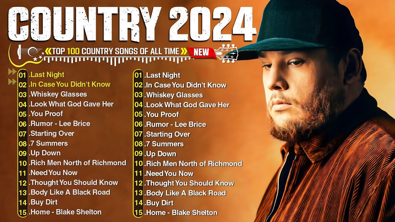 Country Music 2024 🎶 Luke Bryan, Morgan Wallen, Luke Combs, Kane Brown, Jason Aldean,Chris Stapleton