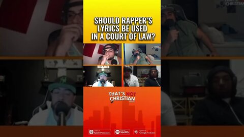 Should Rappers lyrics be used in a court a law?