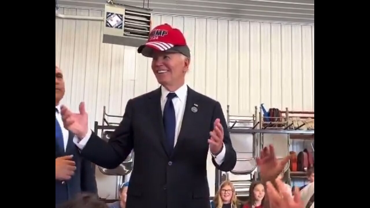 This Is Real: Biden Wears A Trump 2024 Hat