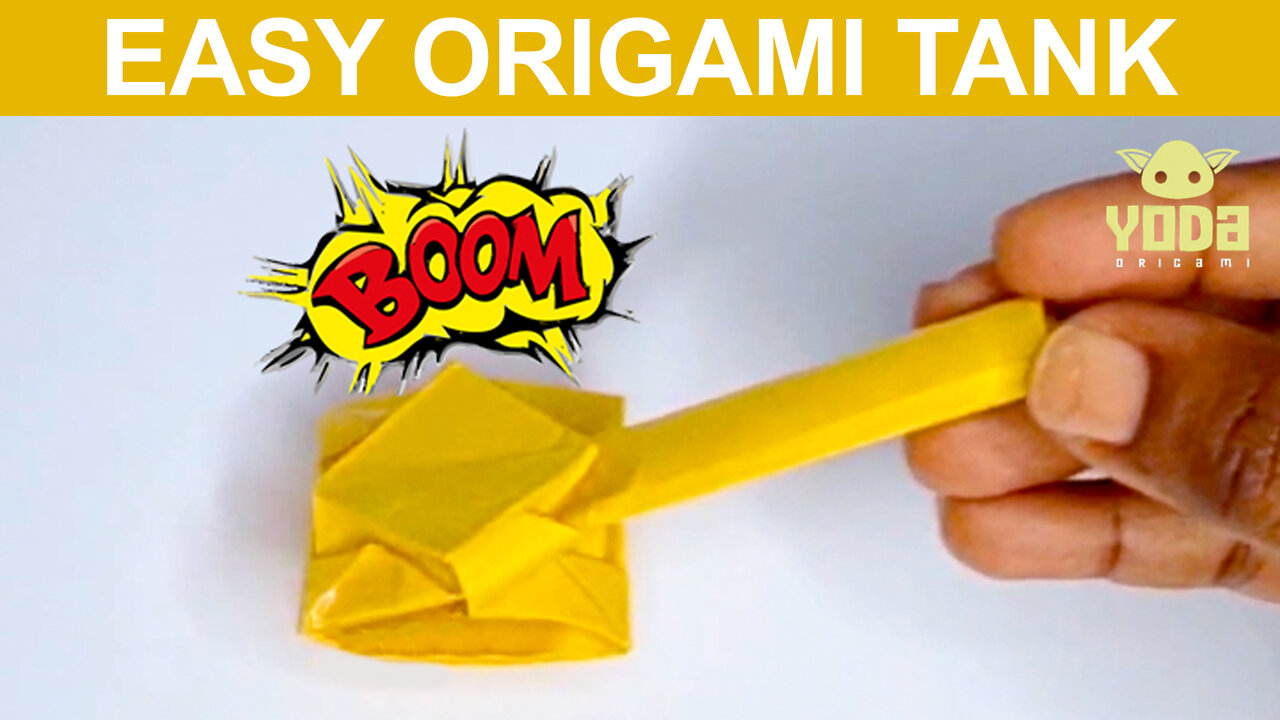 How To Make an Origami Tank - Easy And Step By Step Tutorial