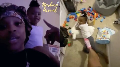 DaBaby's "BM" MeMe Kicks Daughter Serenity Out Of Her Room!🦶🏾