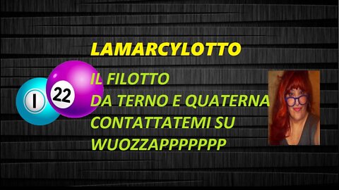 FILOTTO DA TERNO E QUATERNA.... DI MAGGIO