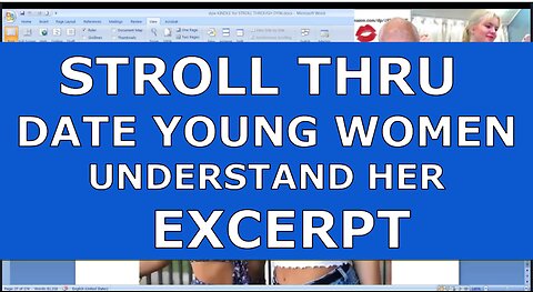 STROLL THRU DATE YOUNG WOMEN UNDERSTAND HER IN 10 MIN