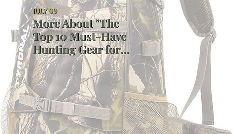 More About "The Top 10 Must-Have Hunting Gear for Every Outdoor Enthusiast"