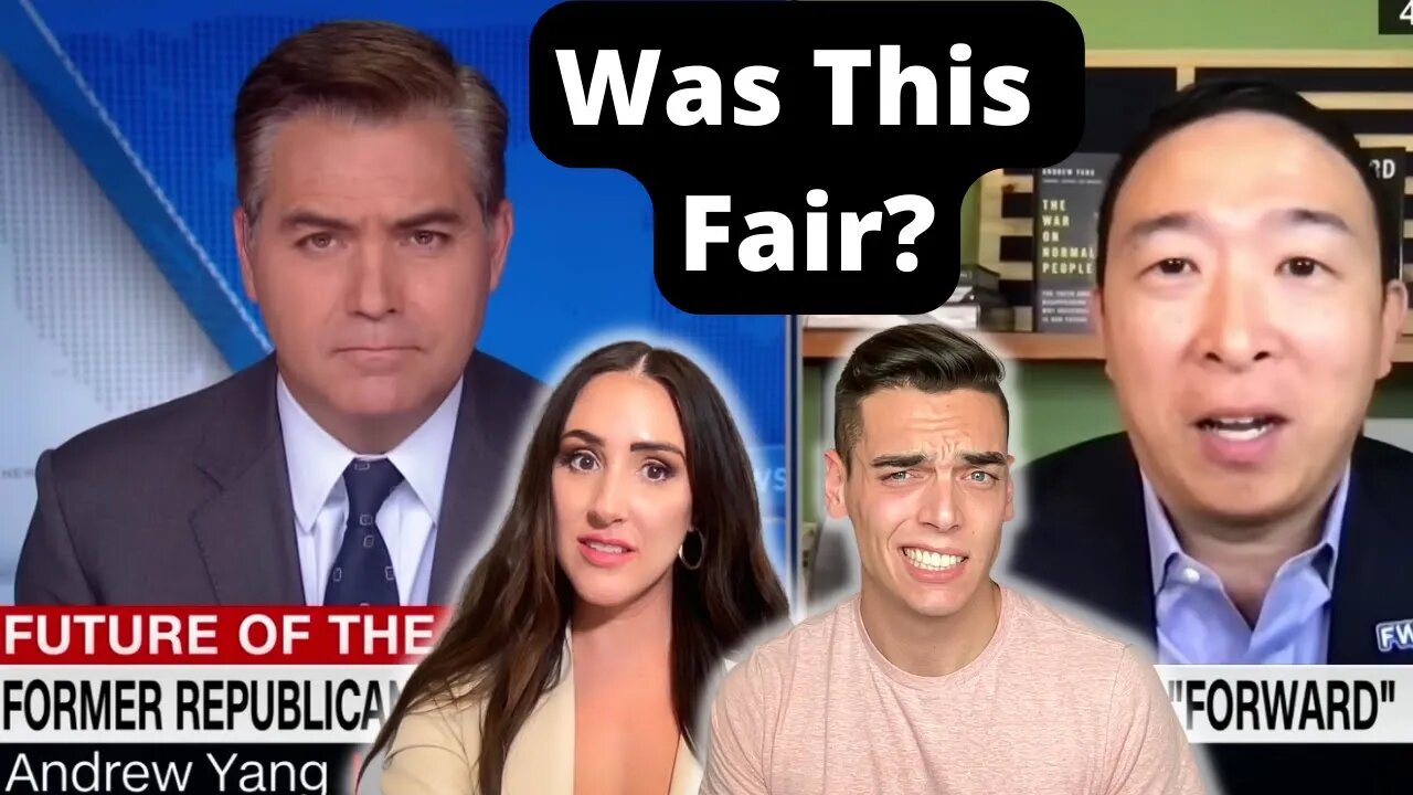 CNN's Jim Acosta grills Andrew Yang on 'Forward Party' (reaction)