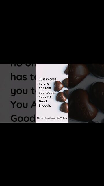 You ARE Good Enough