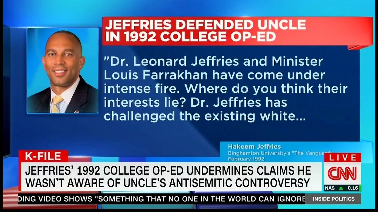 CNN Exposes Democrat Leader Hakeem Jeffries’ Lies