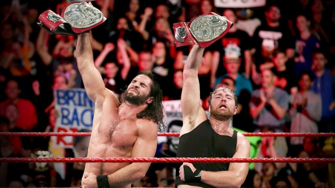 Seth Rollins & Dean Ambrose vs The Bar No Mercy 2017 Highlights