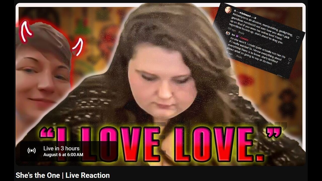 8-6-2024 The YouTube Underground "She's the One" w/ live chat (starts at 50:00)
