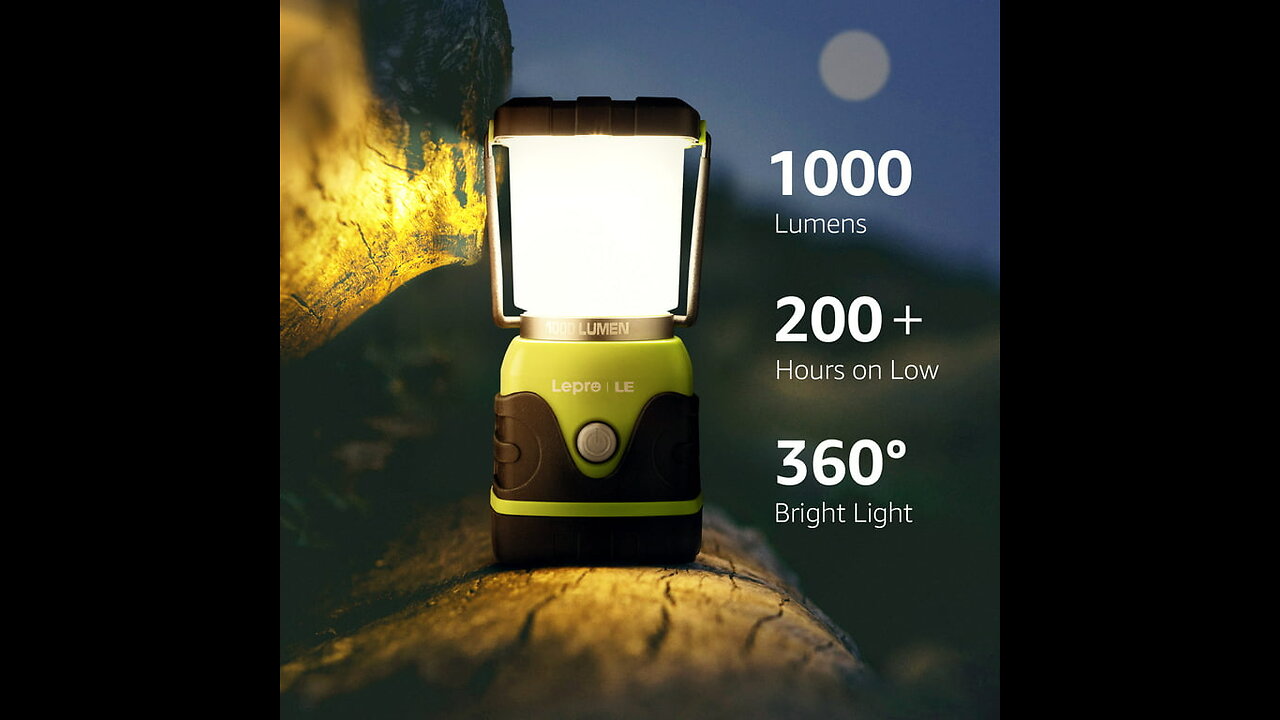 EULOCA Camping Lantern LED, Super Bright 1200lm Dimmable , 4 Light Modes,Power Bank Waterproof...