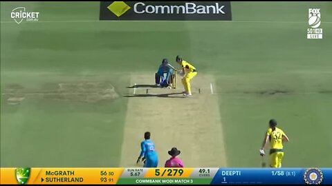 India vs Australia women cricket match highlights third odi