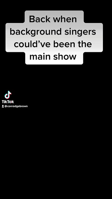 When background singers could have been the main show