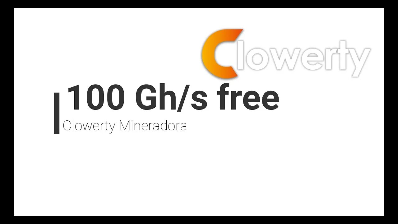 Finalizado - Mineradora - Clowerty - 100GH/s