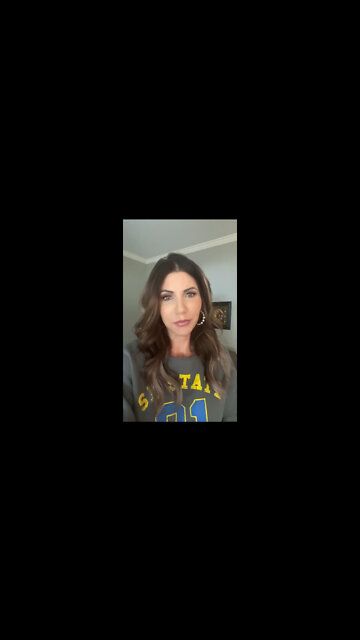 Governor Kristi Noem Message To Joe Biden / Taking Away Lunch Money To Force Gay Agenda In Schools