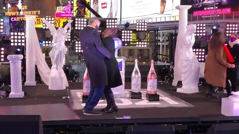 Bill de Blasio and his wife creepy dancing.