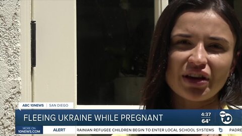 Pregnant Ukrainian refugee recounts journey to San Diego